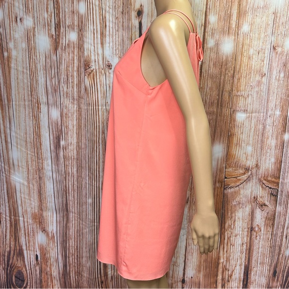 CeCe Strappy Coral Shift Dress - Picture 3 of 9